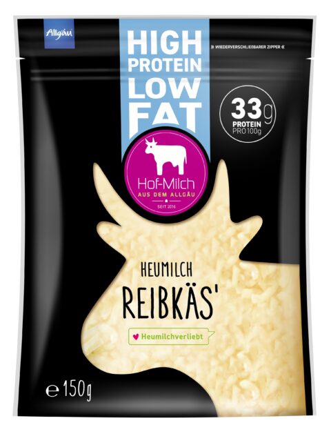 High Protein Reibkäse Heumilch g.t.s 150g